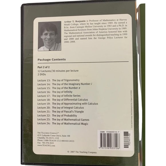 The Great Courses: The Joy of Mathematics DVD Book Set - Picture 7 of 13